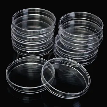

10Pcs/Pack 90 x 15mm Plastic Petri Dishes For LB Plate Bacterial Yeast