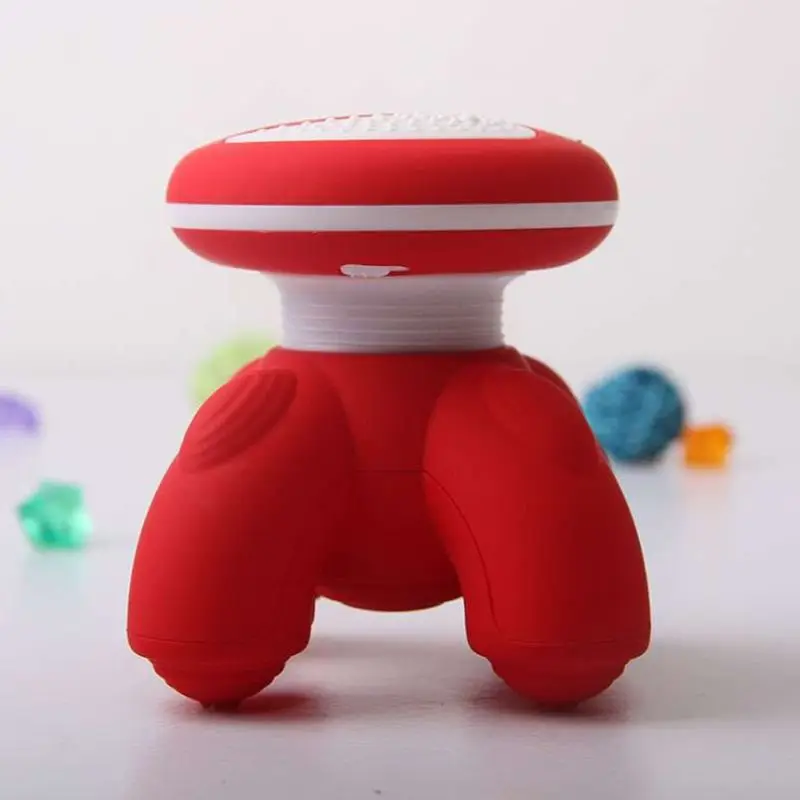 Мини треугольник USB портативный массажер для тела светодиодный портативный Электрический вибромассажер