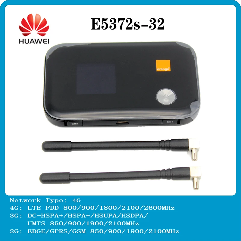 Unlocked 4G LTE Pocket Wi-Fi Router Huawei E5372 3G 2G Built-in
