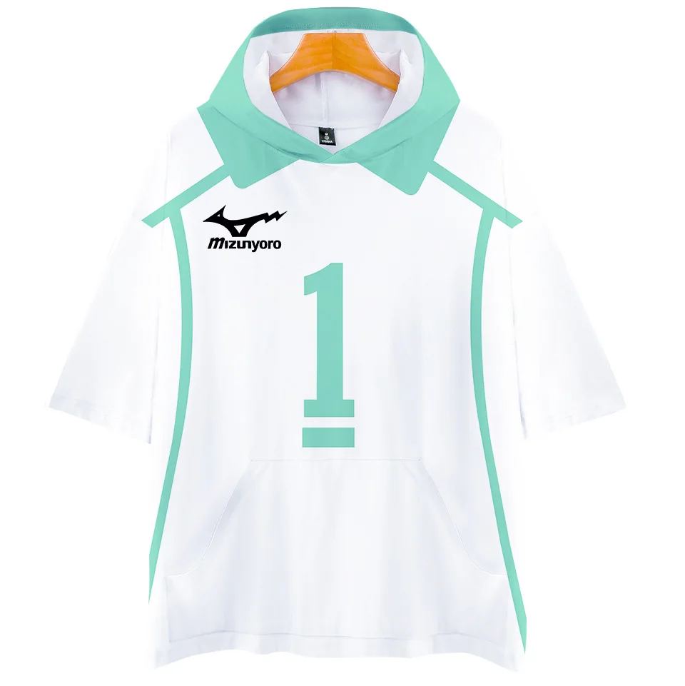 2020 Kpop Anime Haikyuu Cosplay костюм 3D футболка с капюшоном Oikawa Tooru одежда коротким рукавом Aoba