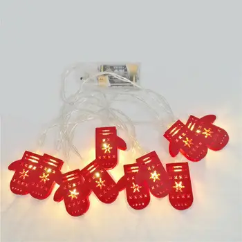 

Snowflakes Snowman LED String Fairy Lights Garland Christmas Decorations for Home Battery Powered Holiday Lighting