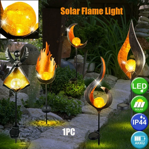 

Solar LED Simulate Flame Light Lawn Lantern Lamp Waterproof Outdoor Lights for Walk way Lawn Path Garden LED Landscape Lamps