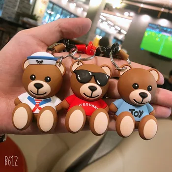 

New cartoon series keychain cute creative ins net red car bag pendant doll gift