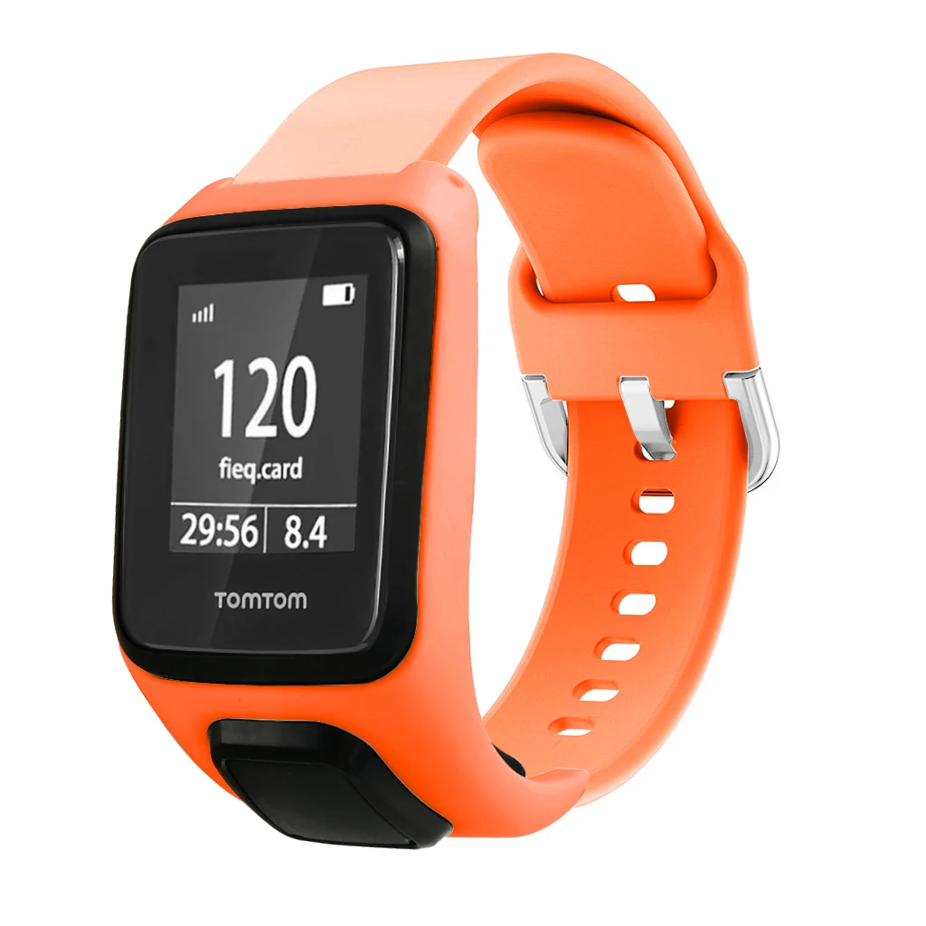 FIFATA красочные силиконовые часы ремешок для Tomtom Runner 3 для Tomtom Adventure умные спортивные часы сменный Браслет аксессуары