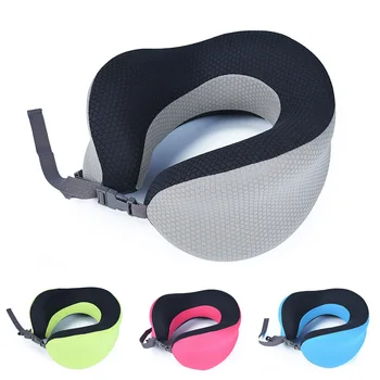 

U Shaped Memory Foam Neck Pillows Soft Slow Rebound Space 25*25*12CM Cervical Healthcare Bedding Drop Shipping Travel Pillow