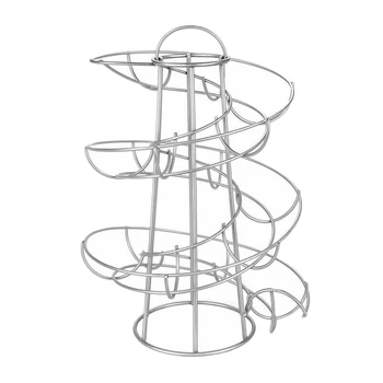 

HOT SALE Egg Rack Spiral Egg Basket Wrought Iron Practical Multifunctional Rack Storage