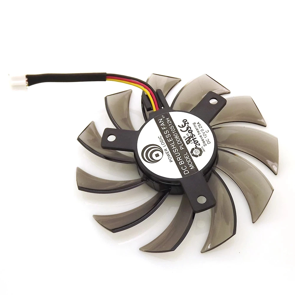 PLD08010S12H DC12V 0.25A 3Pin 74mm 40x40x40mm For GIGABYTE Graphics ...