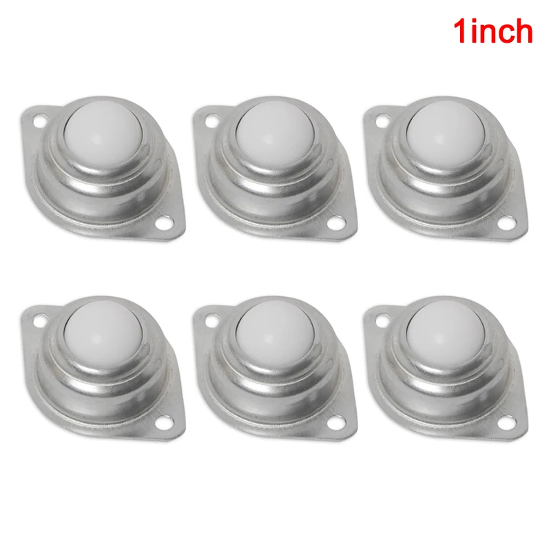 Roller Ball Transfer Bearing Caster Round Durable Bull Wheel for Processing System OCT998 - Цвет: 6pcs