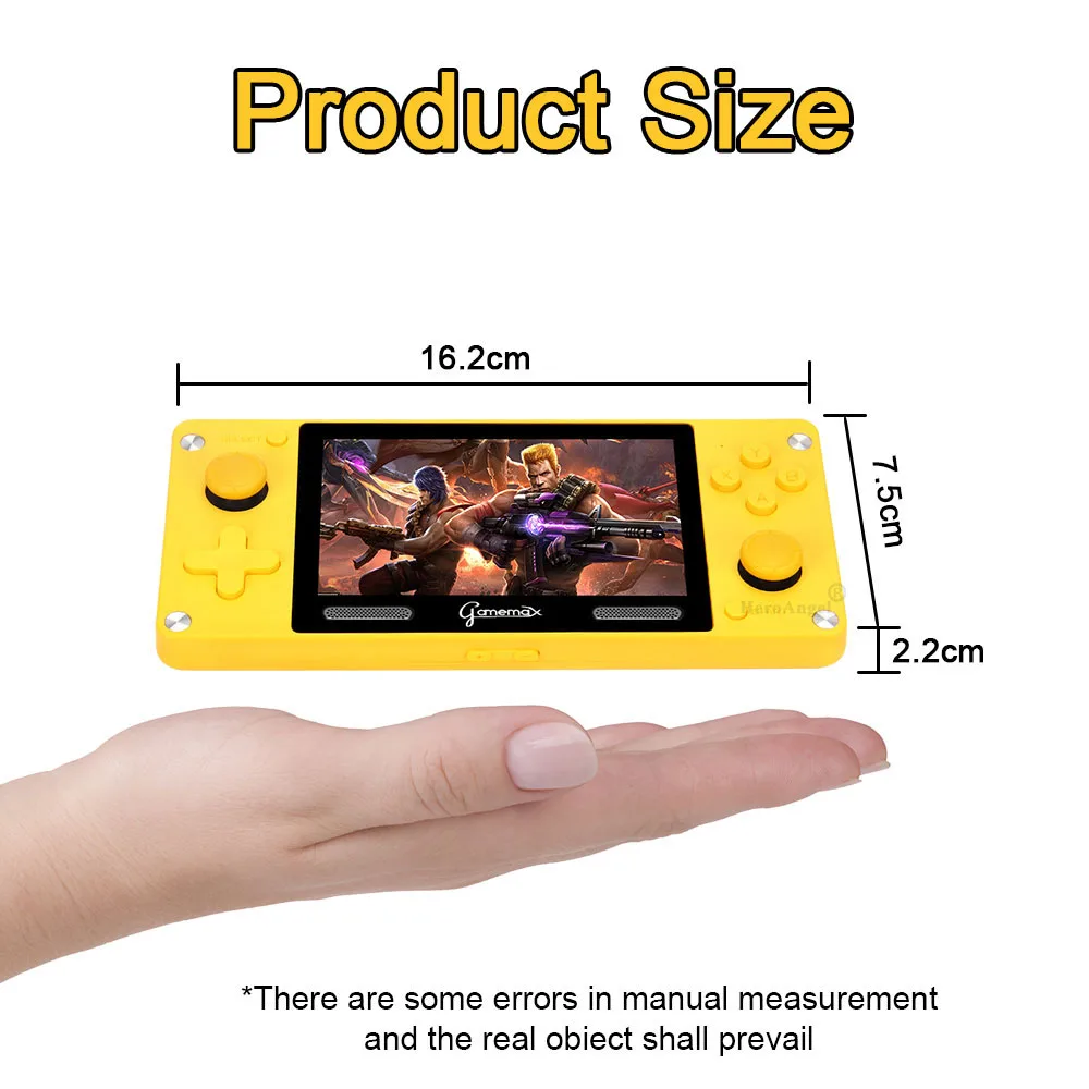 A380 Portable Handheld Video Game Console Built-in 3600+ Retro Games 4.0 Inch IPS Screen 9 Simulators 3D Rocker For Kids Gift