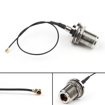 

Areyourshop 1PCS IPX U.FL to N-Type Female Bulkhead RF Pigtail Cable 1.13mm 20cm for Wifi