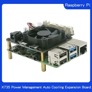 

Raspberry Pi 4 Model B X735 Power Management & Auto Cooling Expansion Board with Safe Shutdown 5V Max,8A Output for Raspberry Pi