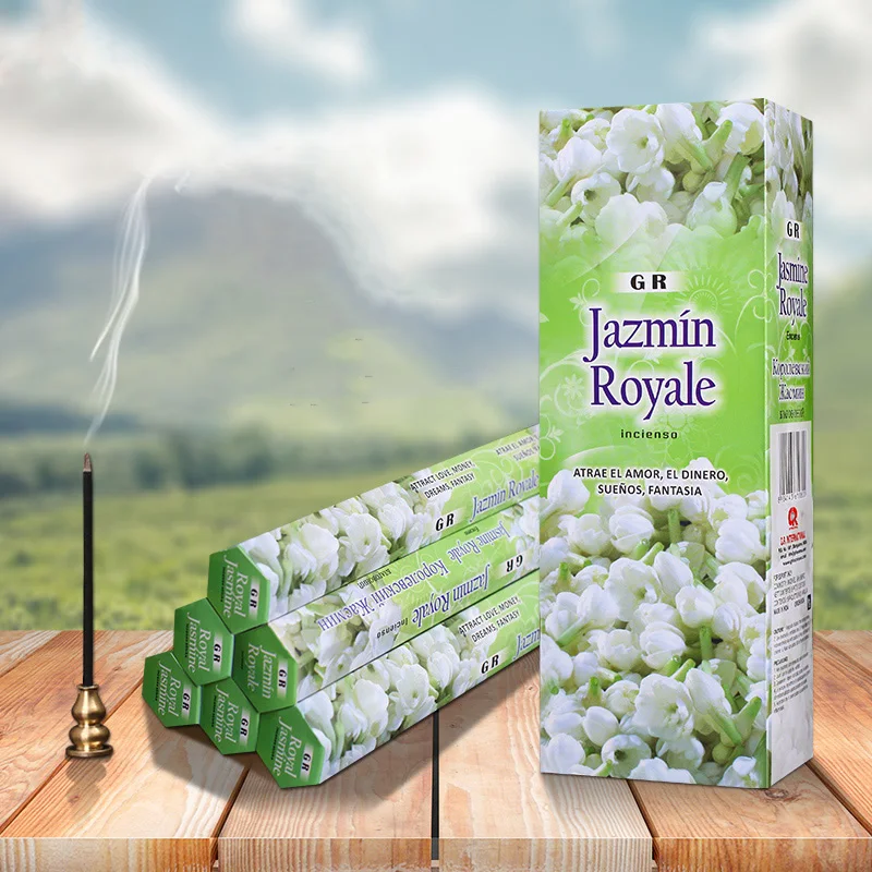 India Incense Jasmine Fragrance Aroma Stick Big Box Aromatic Diffuser Meditation Scents for Home | Дом и сад