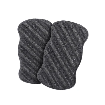 

Konjac Sponge Set with Activated Bamboo Charcoal - Body & Facial Sponge Deep Cleansing Sponge for Skin Care