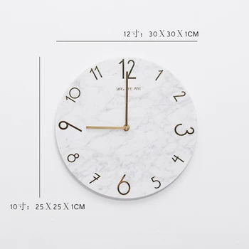 

Nordic Creative Wall Clock Silent Simple Fashion Wall Clocks Classic Copper Living Room Modern Design Klok Home Decor AC50ZB