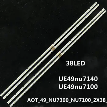 

Led strip backlight bar 38 lamp for samsung 49 "tv AOT_49_NU7300_NU7100_2X38_3030C_d6t-2d1_19S2P rev. V4 ue49nu7140 ue49nu7100