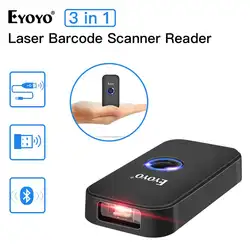 Eyoyo 1D Bluetooth сканер штрих-кодов BT 2,4G беспроводной считыватель штрих-кодов портативный сканер работает с Windows