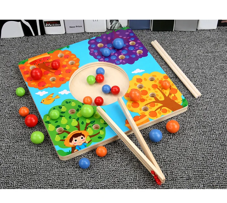 Детские головоломки игрушки концентрат на учебные палочки для еды бусины и шариковые игры деревянные обучающие средства родитель-ребенок tabl