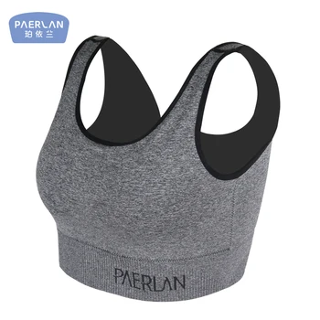 

PAERLAN Seamless Beauty Back Underwear Sports Bra No Steel Rings Women Bra Can Be Worn Outside, Shockproof Seamless Underwear