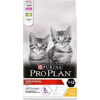 

Pro Plan сухой корм для котят от 1 до 12 месяцев с курицей, пакет, 10 кг