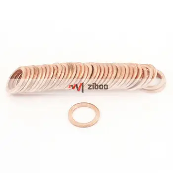 

50 Pcs Tattoo Machine Copper Crush Washer Flat Ring Gasket 16mm x 22mm x 2mm 2mm