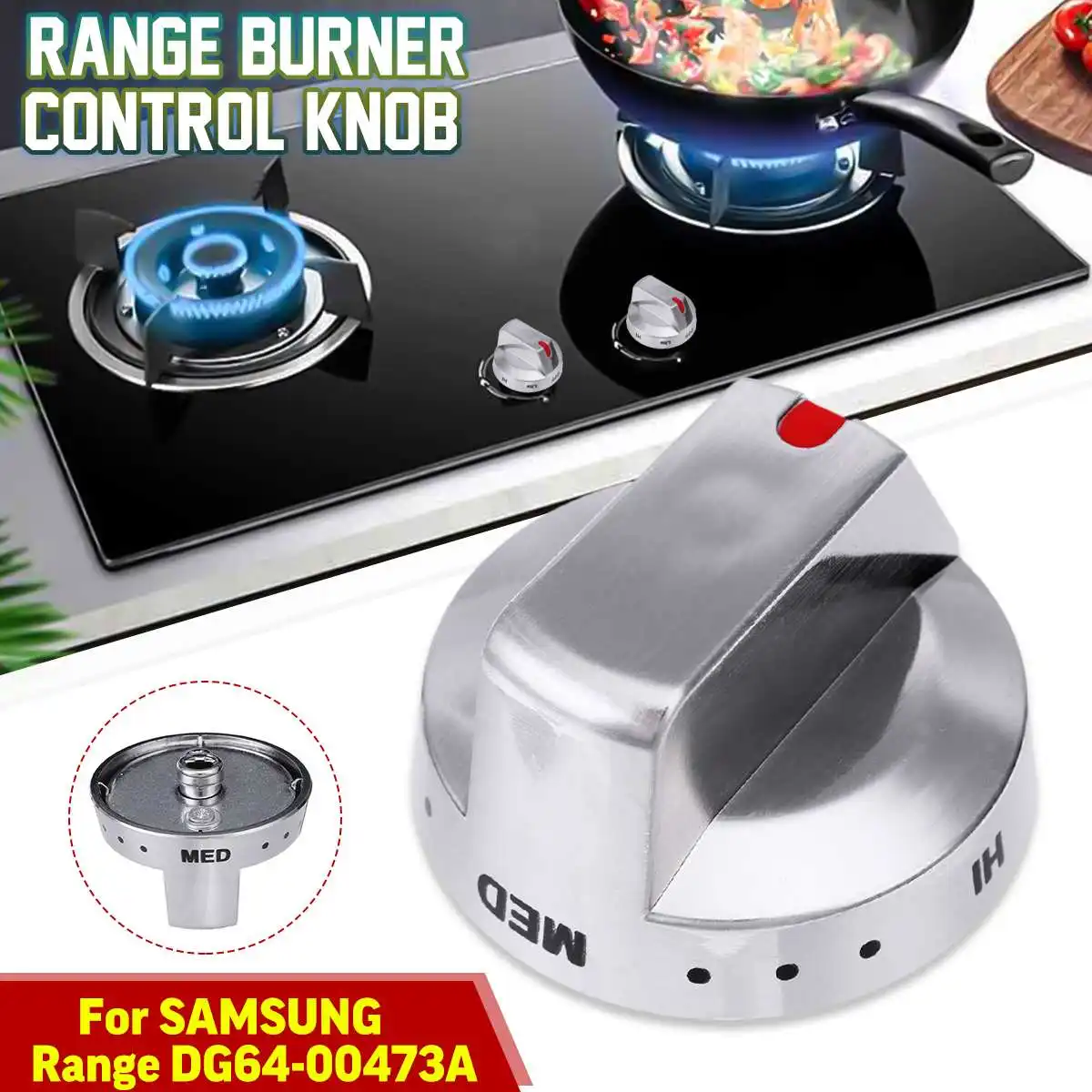 4mm/6mm Gas Stove Cooker Knobs Adaptors Stove Oven Switch Control Knobs