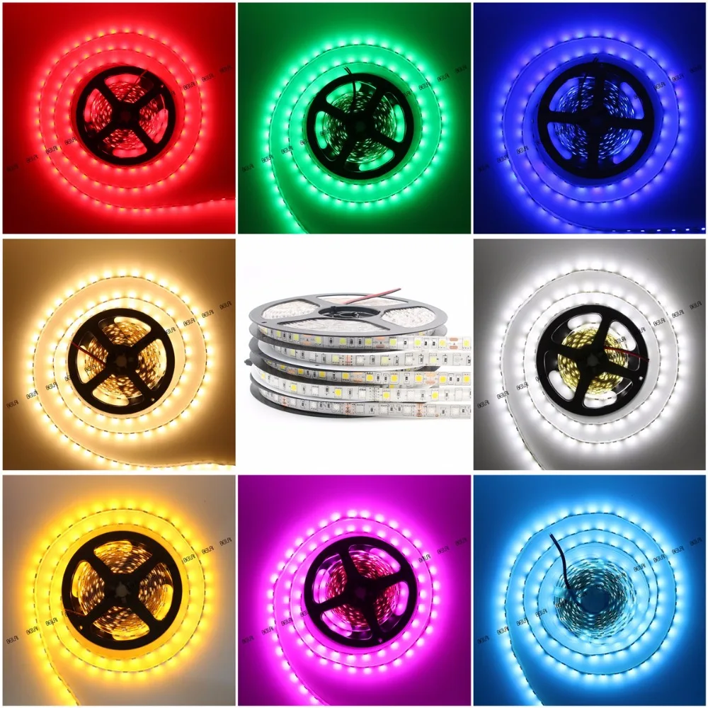 Generic Lampe Led Strip Ruban LED Etanche 5M Multicolor - Prix pas