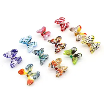 

Butterfly Dreadlocks Beads Metal Cuffs Hair Jewelry Rings Aluminum Coil Hair Wraps Crochet Twist Hair Decoration Accessories