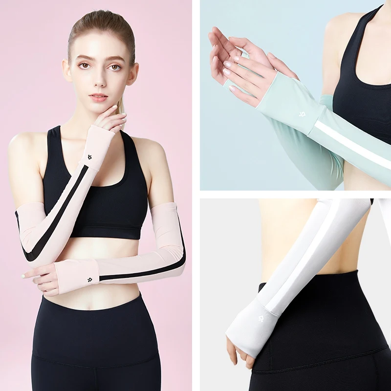 Cycling Protector Cover Arm Sleeves Sun UV Protection Comfortable Running Golf Fishing Fingerless Arm Warmers Cuff Sleeves