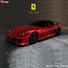 Bburago 1:24 Ferrari 599GTO коллекция производитель авторизованный имитационный сплав модель автомобиля украшение Коллекция игрушек инструменты