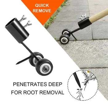 

Weed Snatcher No-Bend Weeding Gardening Weed Remover Garden Weed Snatcher Portable Roller Adjustable Gardening Cutting Tool