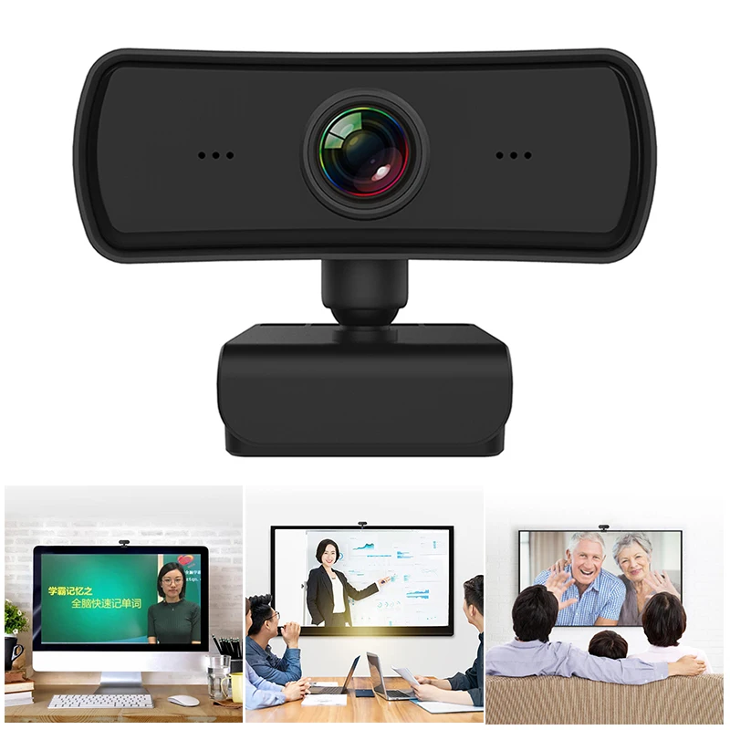 

Webcam with Microphone Full HD 1080P Webcam Video Camera USB Plug and Play for Computers PC Laptop Desktop Conference LH