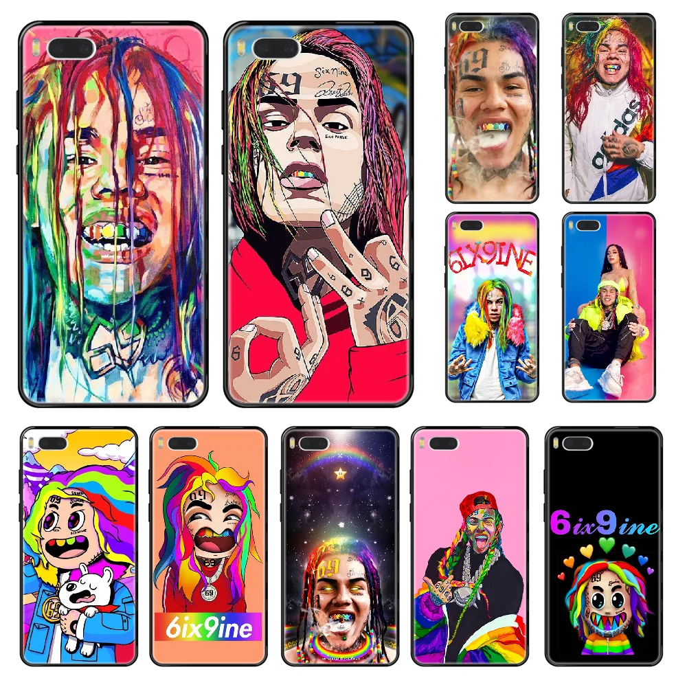 Tekashi69 6ix9ine чехол для телефона Xiaomi Redmi Mi 3 5 6 8 9 A1 2 Max3 Mix2 X SE Lite Pro черный тренд сотового