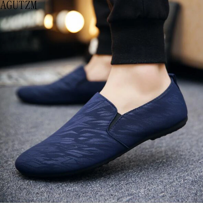 blue flat dress shoes