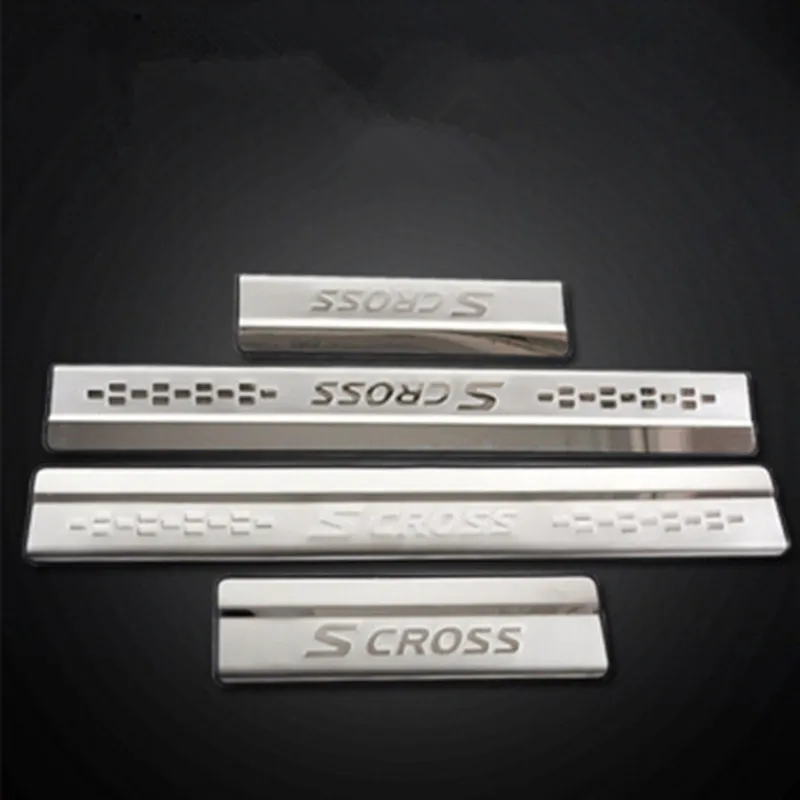 Автомобильный Стайлинг наклейка для suzuki sx4 scross s-cross s cross аксессуары для порога Накладка протектор Защита