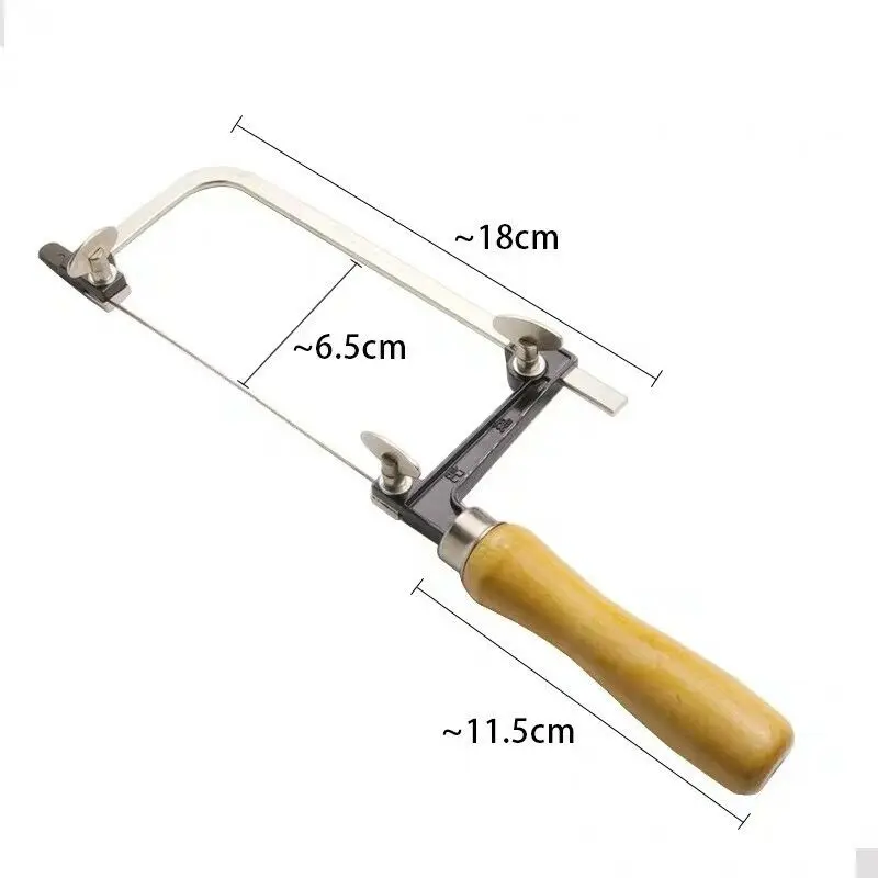 Professional adjustable saw bow wooden handle jewelry U-shaped top cover jig saw frame hand tool jeweler frame jewelry saw frame