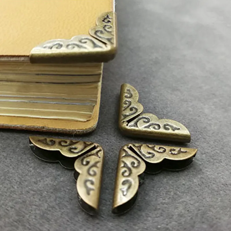 4/12pcs Antique Brass Metal Book Scrapbooking Notebook Albums Menus ...