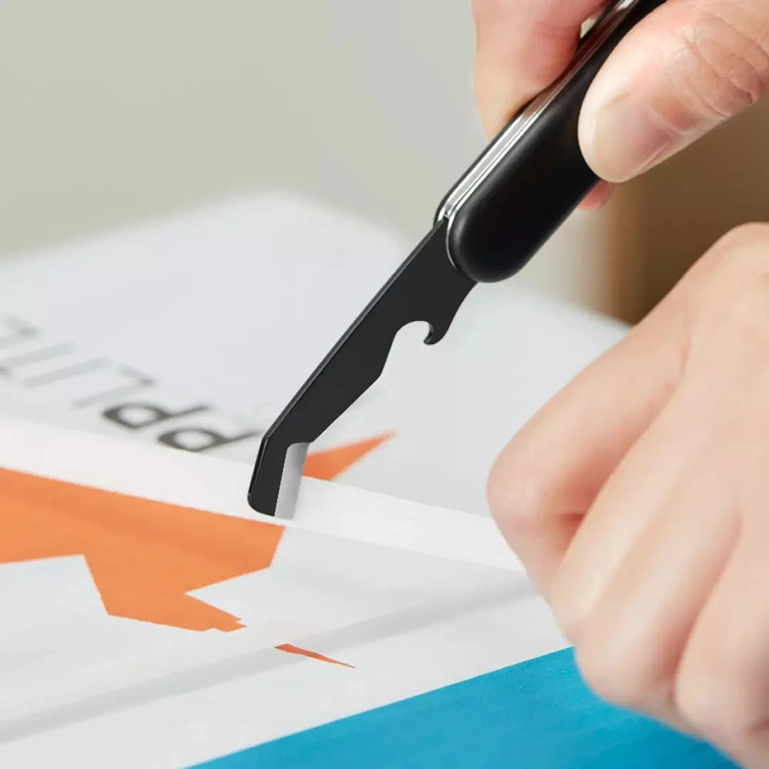 2024 Huohou 미니 접이식 상자 오프너, 맥주 오픈 스테인레스 스틸, 다기능 나이프, 휴대용 오픈 패키지, 날카로운 커터 캠프 도구