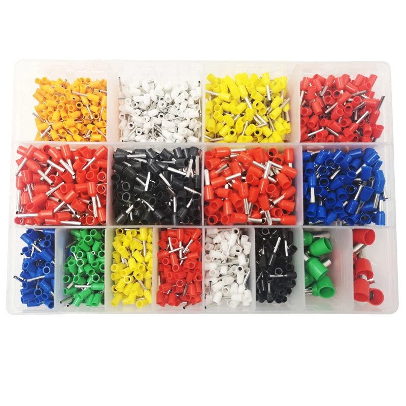Ceny 2120 sztuk złącze zaciskowe blok rurowe zaciski elektryczne do kabla, przewód łączący rozmiar 0.5 10mm2 AWG22 20 18 16 14 7