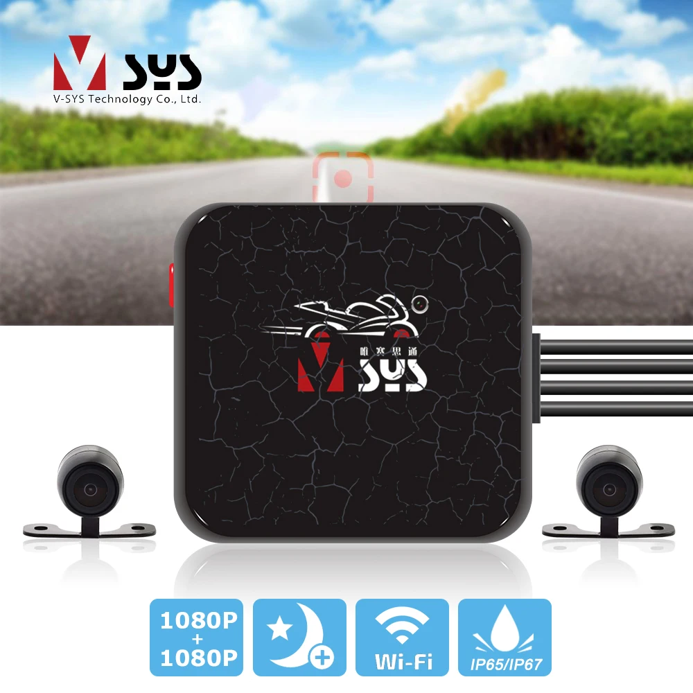 Обновленная камера для мотоцикла SYS VSYS C6L D6RL с Wi Fi двойная ночным видением 1080P