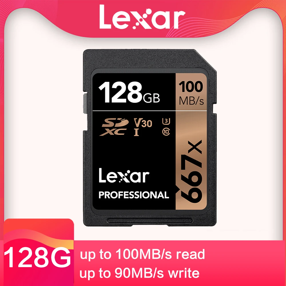 Карта памяти Lexar 667xSD 256 ГБ 64 Гб 128 SDXC класс 10 tf карта C10 UHS-I 100 МБ/с./с флеш-карта для Full