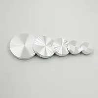 4ชิ้น/ล็อต10มม.หนาอลูมิเนียมวงกลมแก้วอะแดปเตอร์ชาตารางกาแฟแก้วกระจกด้านบนตารางtop Discฮาร์ดแวร์ 5