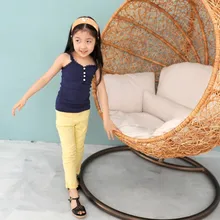 Phenanthrene Yi детская одежда в Корейском стиле; сезон весна-осень; облегающие брюки для девочек; узкие брюки; разноцветные брюки ярких цветов; Kz77