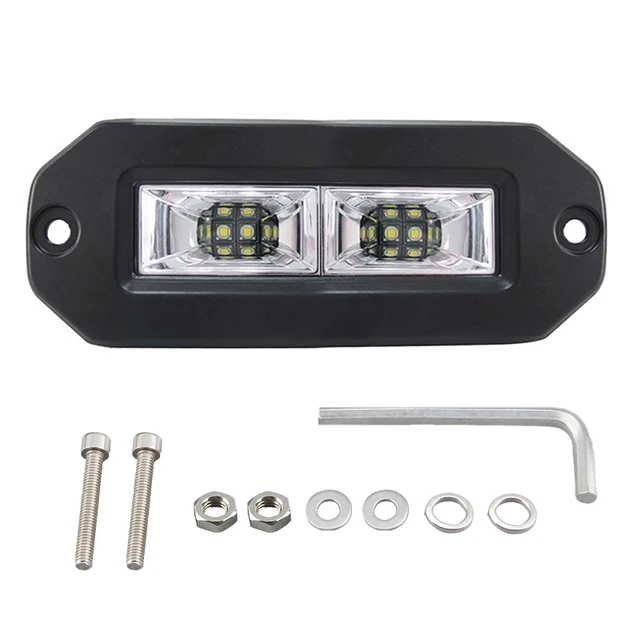 Lampe De Travail À Led 20w 40w, Montage Encastré Dans La Barre De Voiture,  Éclairage Auxiliaire De Conduite Pour 4x4 Utv Atv Suv Rv Auto 12v 24v -  Lumière Bar/travail Lumière 