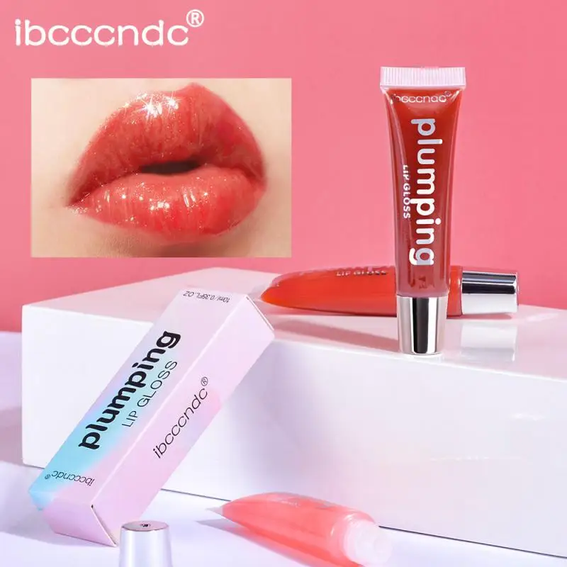 

Moisturizer Liplasting Lip Gloss Long Lasting Big Lips Pump Transparent Waterproof Lips Sexy Lipgloss Vivid Colorful Lips TSLM1