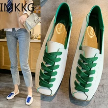 Women All-Match Retro Woman Shoes Flats British Style Casual Female Sneakers 2019 Fashion Women's Shallow Mouth Oxfords Autumn