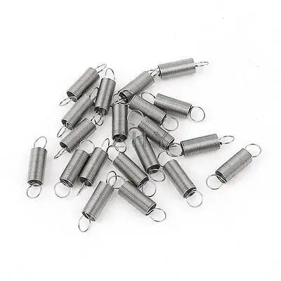 

0.24" OD x 0.018" Wire Dia x 0.5" Long Extension Spring Connectors 20Pcs