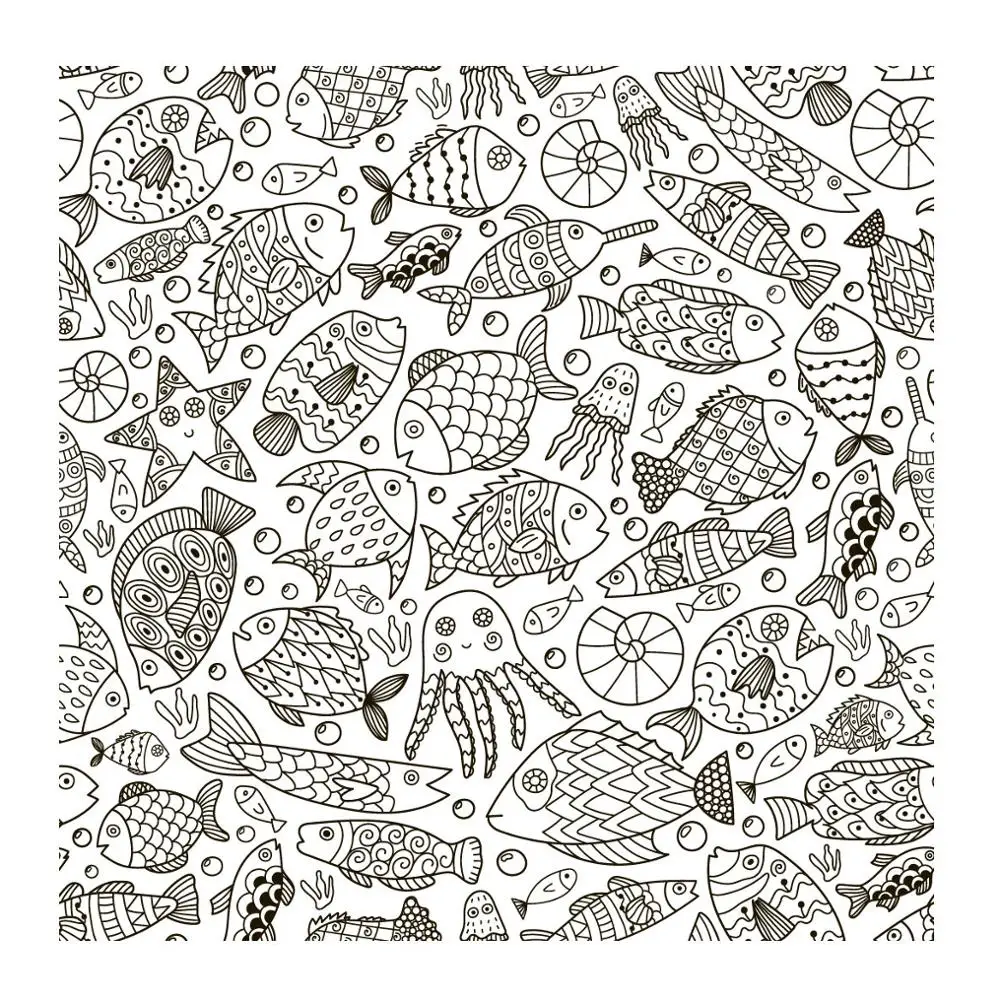 

ZhuoAng Marine Fish Octopus Clear Stamps/Seals For DIY Scrapbooking/Card Making/Album Decorative Silicon Stamp Crafts