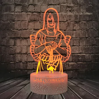 

LED Night Light Orochimaru Lamp Holiday Birthday Teens 3D Optical 7 Color Change Cartoon Naruto Hyūga Neji Table Lamp