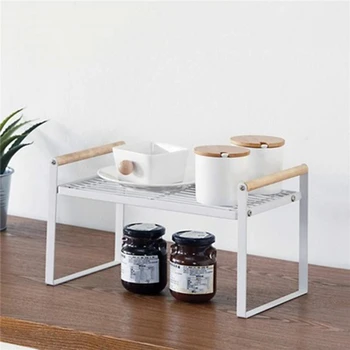 

Kitchen Multi-Layer Seasoning Rack Multifunctional Wooden Storage Rack Medium