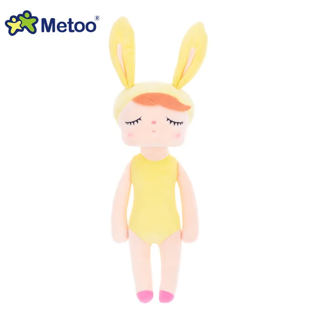 【Оригинальная коробка 】новейшая кукла Metoo мягкие игрушки для девочек детские милые Мультяшные Ангела Кролик Плюшевые животные для детей - Цвет: 918-15
